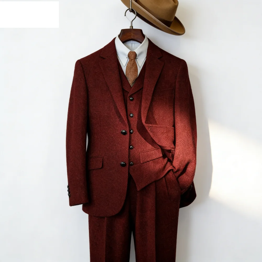 

Men's Formal Ternos Luxury Classic Business Suit Unique Single Breasted Blazer Set for Elegant Professional Wear