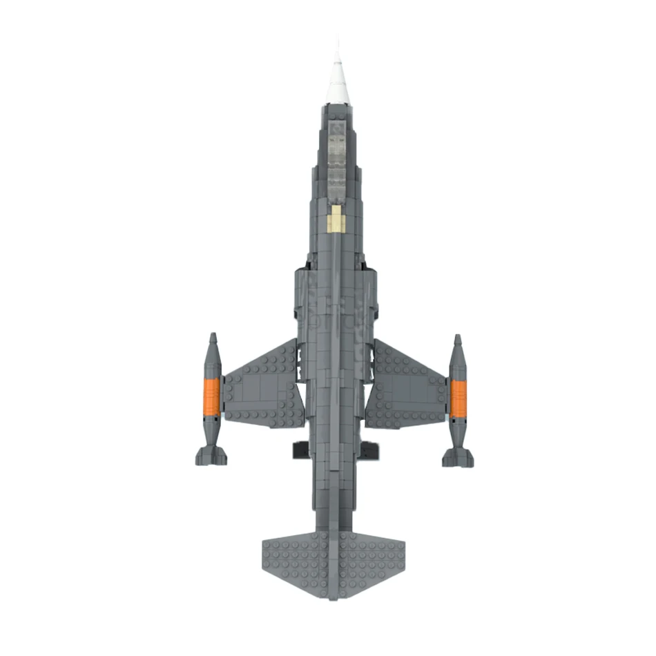 Amerika Militaire Serie F-104 Tweede Generatie Jetlaunch Starfighter Bouwstenen Model DIY kinderen Kerst Bricks Gift