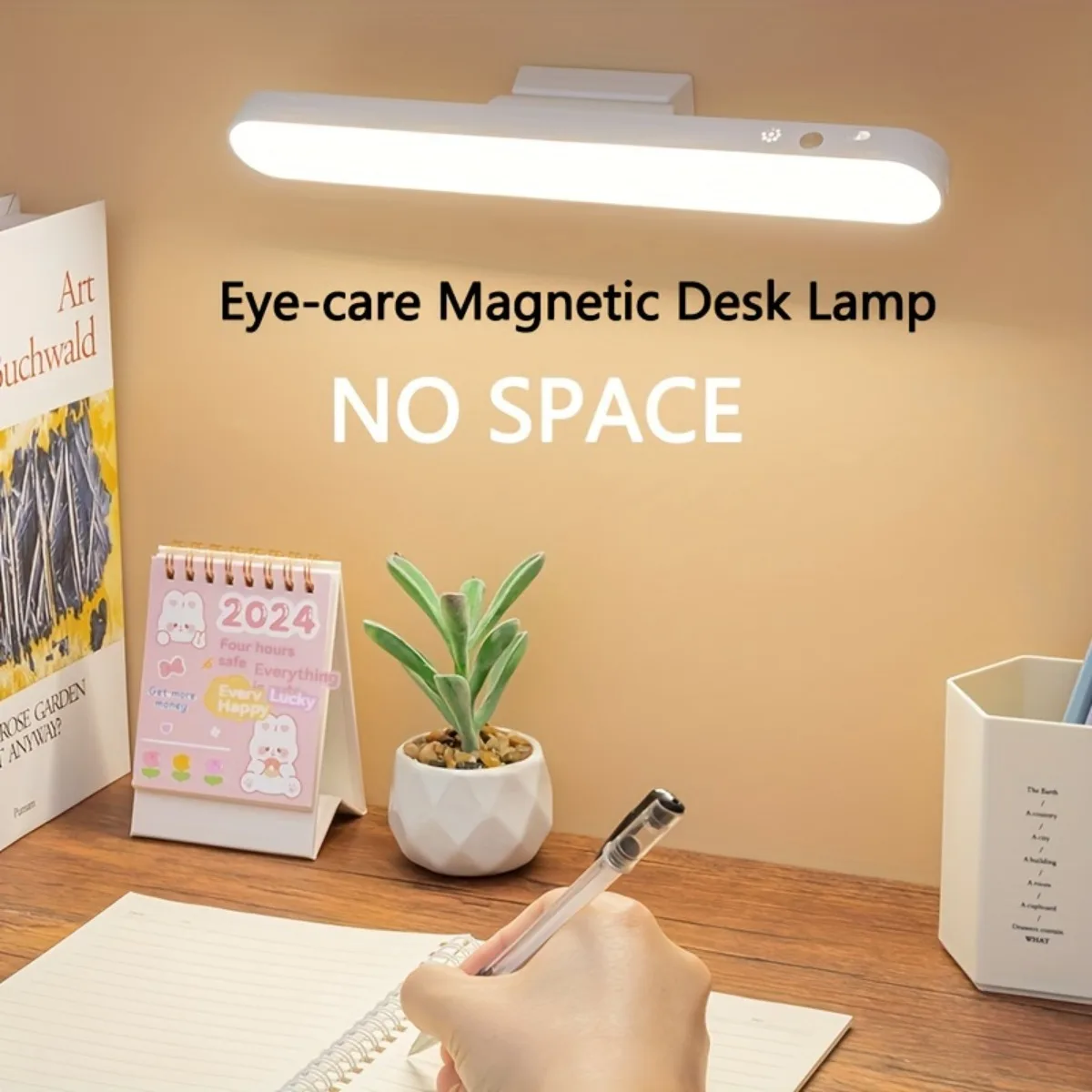 

1PC magnetic LED desk lamp, USB charging, wall-mounted wall lamp suitable for office and bedroom reading and night use