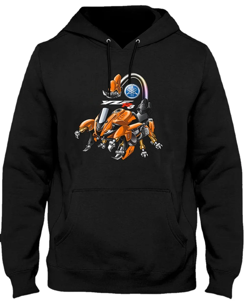 Classic Japanese Motorcycle YZF R6 Scorpio Inspiration Pullover Hoodie 100% Cotton Casual Mens Sweatshirts Fashion Streetwear