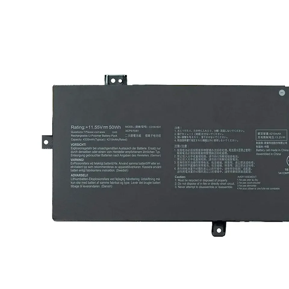 Genuine Original laptop Battery C31N1831 0B200-03330200 0B200-03630000 0B200-03630200 3ICP5/70/81 for ASUS Zenbook 14 UX433FN