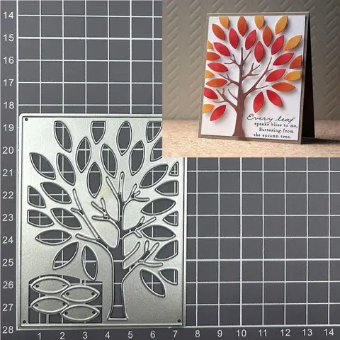 Tree Metal Cutting Dies DIY Scrapbooking photo album paper card Decorative Embossing Handcraft Template