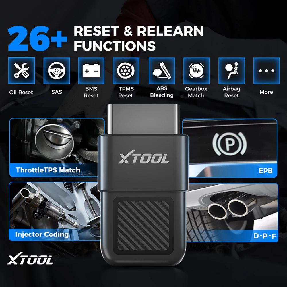 XTOOL A30X Obd2 قارئ الرمز Anyscan A30X بلوتوث أداة تشخيص السيارة 26 + إعادة تعيين Relearn 5000 + نموذج لسيارات BMW/Benz PK Thinkdiag 2 #4