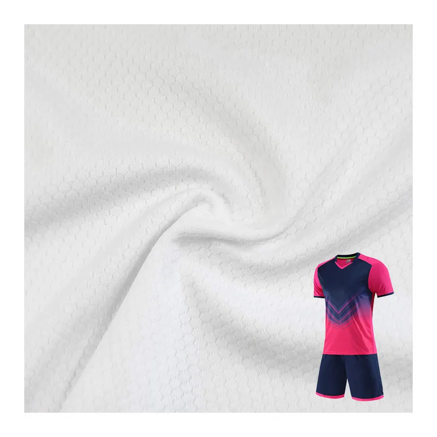 

Breathable eyelet hole sports jersey dry fit sublimation tricot mesh bird eye fabric for shorts