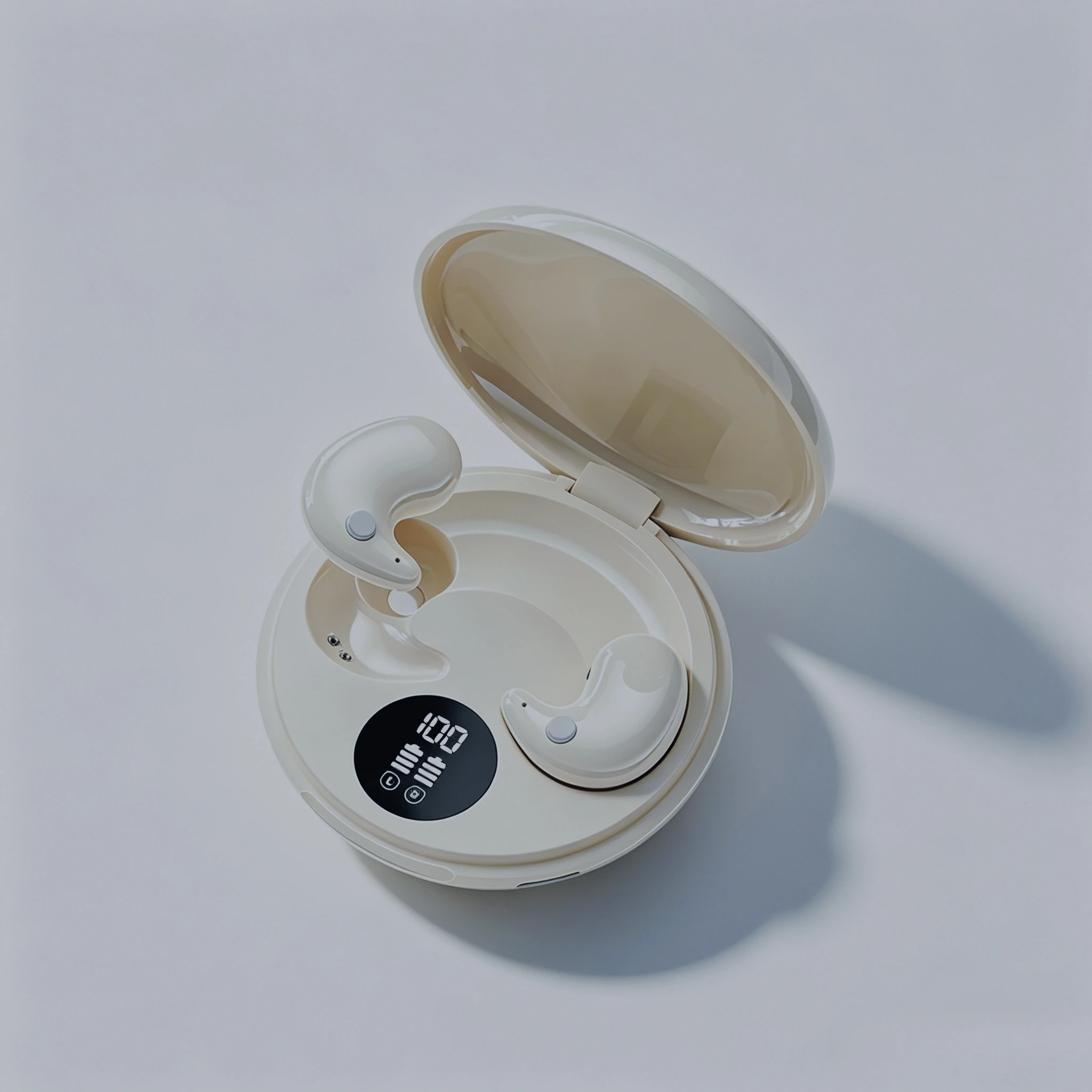 Premium Wireless Sleep Earbuds Ergonomic Contour for Pressure-Free Wear Exceptional Comfort for Side Sleepers and All-Day Use