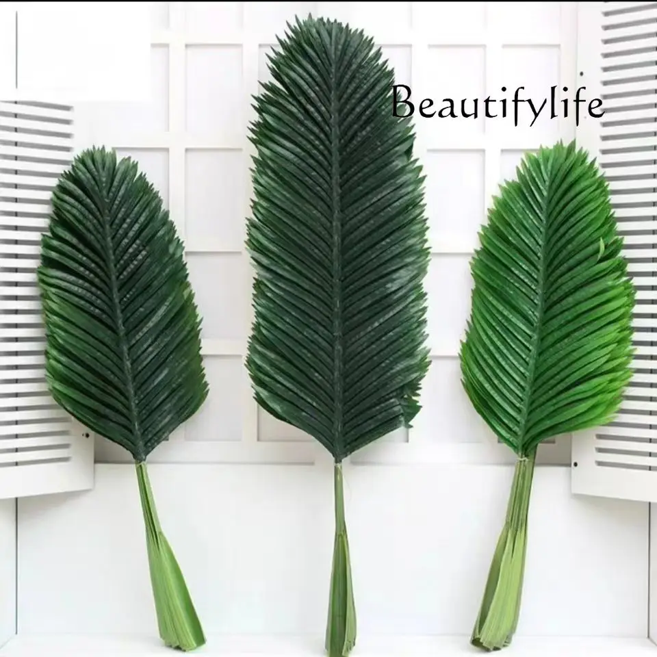Simulated coconut leaves Large fake leaf props Decorative tropical plants Sunflower palm leaves Outdoor