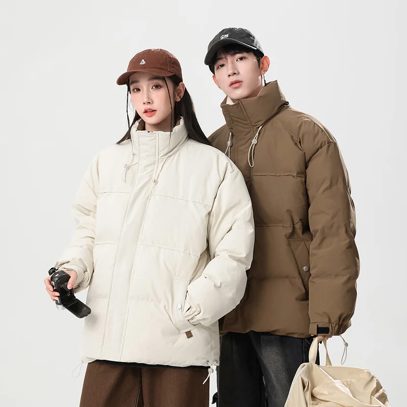 

Winter Thickened Warm Parkas Wind-Resistant Thicken Warm Parkas Man Outdoor Sports Leisure Loose Coats American Trend