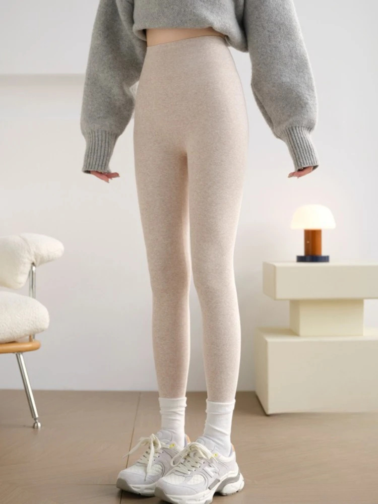 New Spring Autumn Women's Knit Sexy Elegant Leggings High Waist Hip Lifting Pants for Women Fashion Yoga Pants Female Clothing