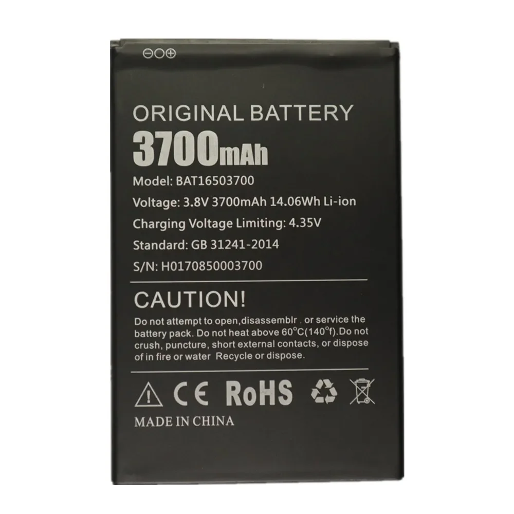 High Quality BAT16503700 Orginal Battery For Doogee X7 X7S / X7 Pro Phone Replacement Batterie Bateria Batterij 3700mAh