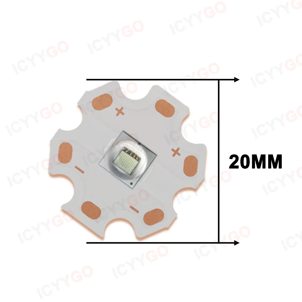 10W 5050 SMD High Brightness Lamp Beads White Light Red Blue Light Gold Light Purple Light LED Lamp Beads Copper Substrate