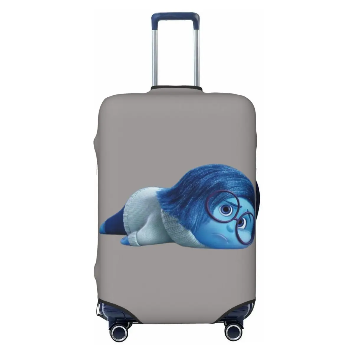 

Custom Insides Anime Out Joy Out Sadness Travel Luggage Cover Dust Proof Suitcase Cover Protector Fit 18-32 Inch
