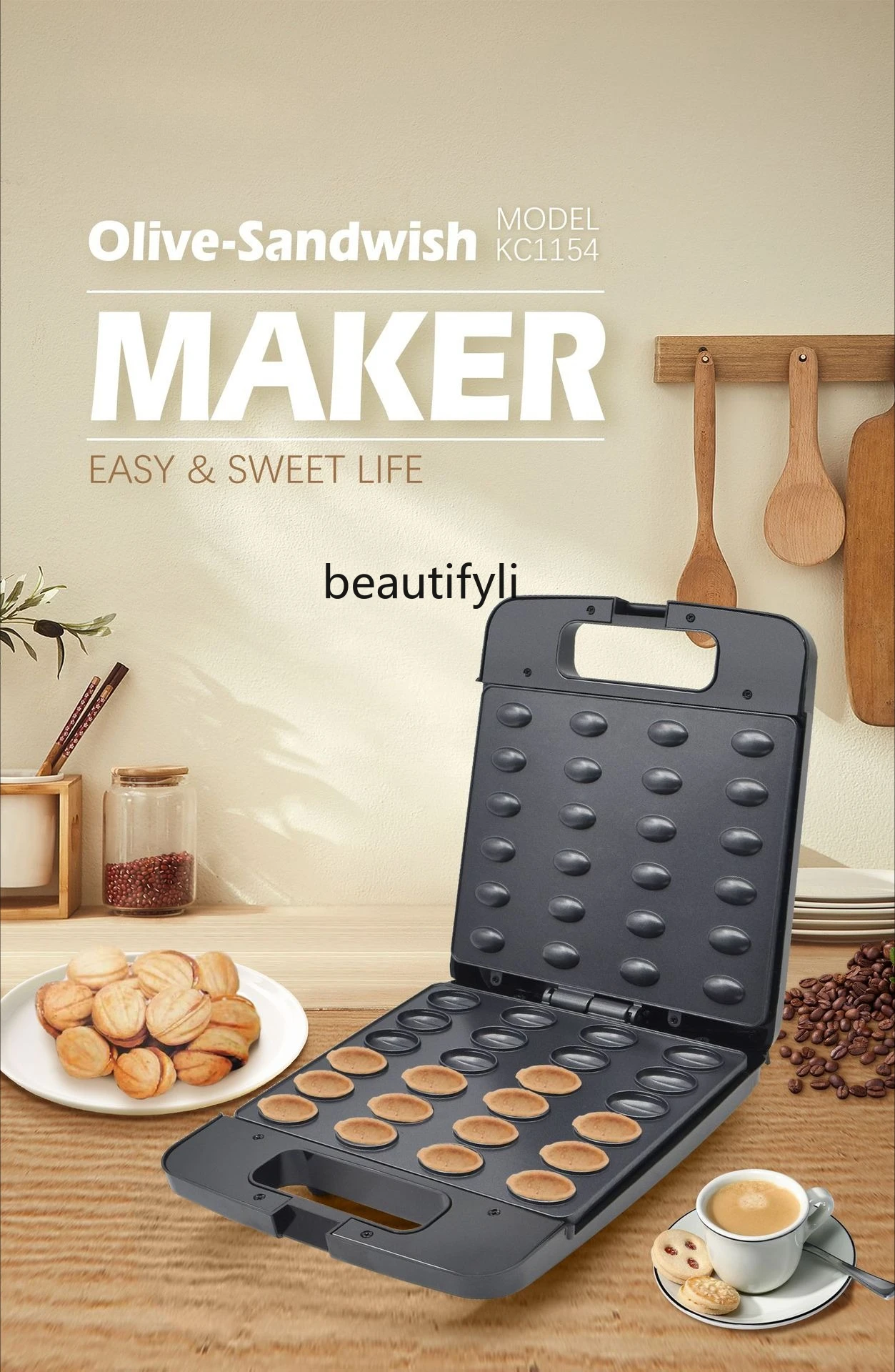 صانع الإفطار، صانع الساندوتشات، صانع كعكة الصدفة، كشك الكيك الكهربائي، آلة الجوز، متعددة الوظائف