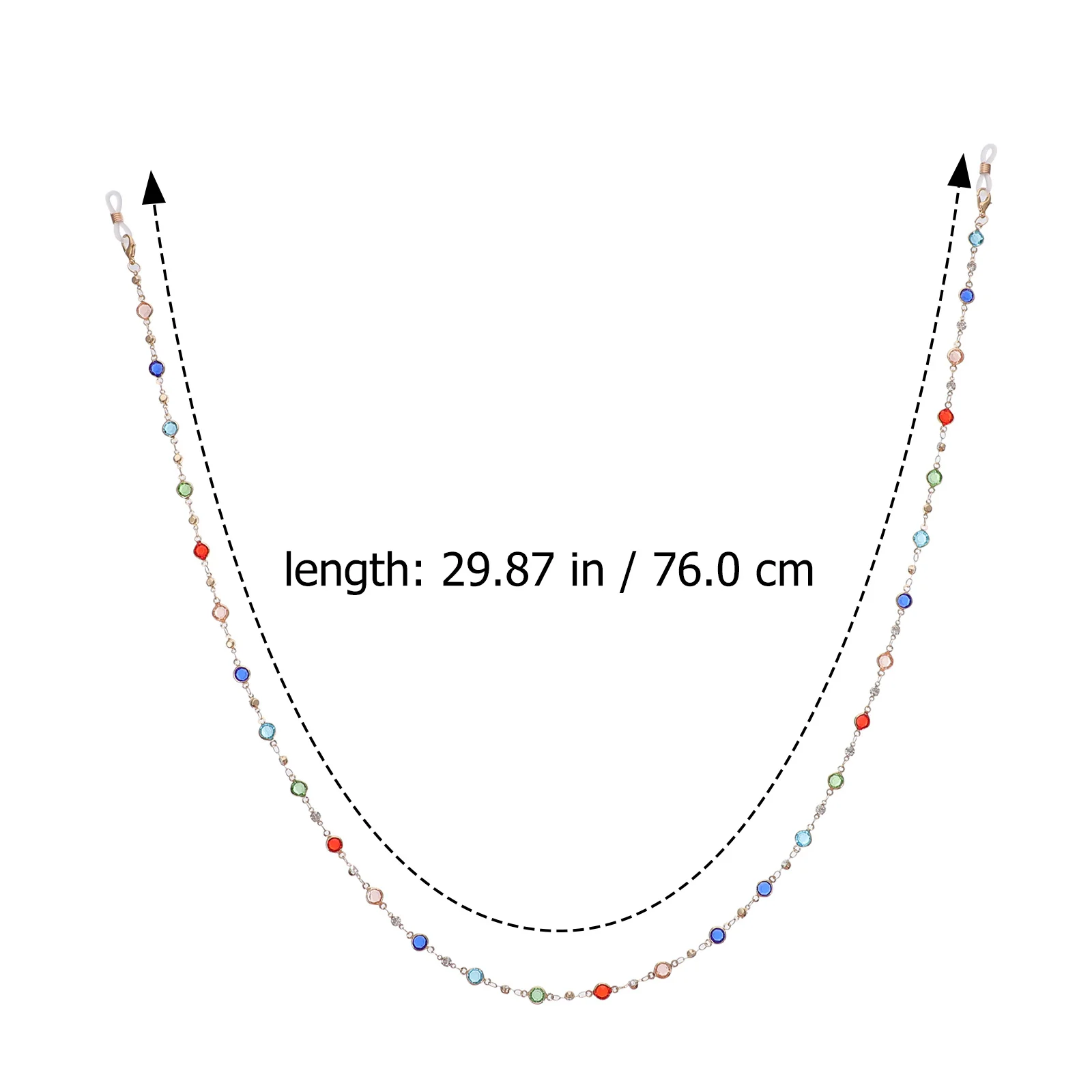 مكافحة خسر سلسلة النظارة أنيق اللون حبل معلق للنظارات سبائك الزنك ديكور تشغيل المشي لمسافات طويلة ممارسة استخدام نظارات مكافحة السقوط