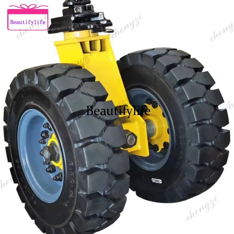 a55  16 Inch Heavy Load Solid Rubber Caster Super Heavy Duty Universal Wheel Container Industrial Mobile Transport Roller Wheel
