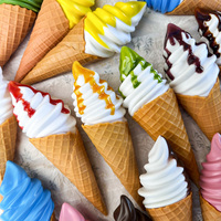 Simulation Ice Cream Model Without Stand  Fake Ice Cream  Bar Display Props  Simulated Food  Fake Baking Decorations 21CM