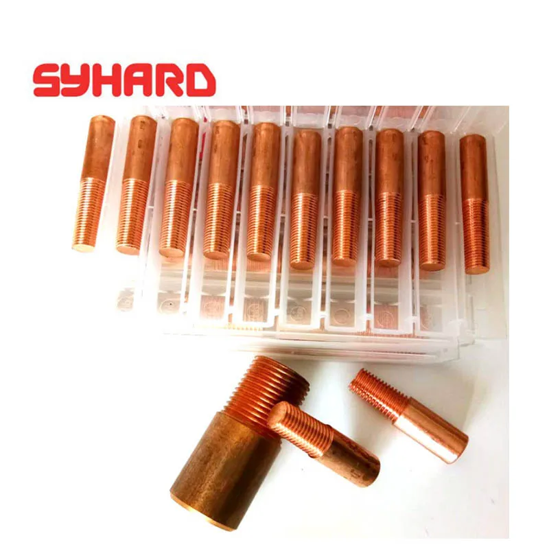 10pcs/lot Conical Tube Threaded Electrode Discharge Shaking Tooth Electrode EDM Electrode Screw Tooth Electrode PT Thread