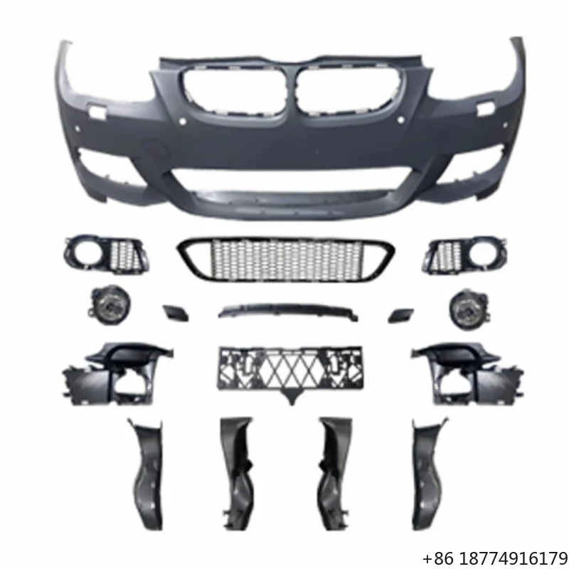 

For 3 SERIES E92 E93 LCI M Sport Bodykit E93 E92 LCI to M Tech Style Front Bumper Side Skirt Rear Bumper for 330i Auto Parts