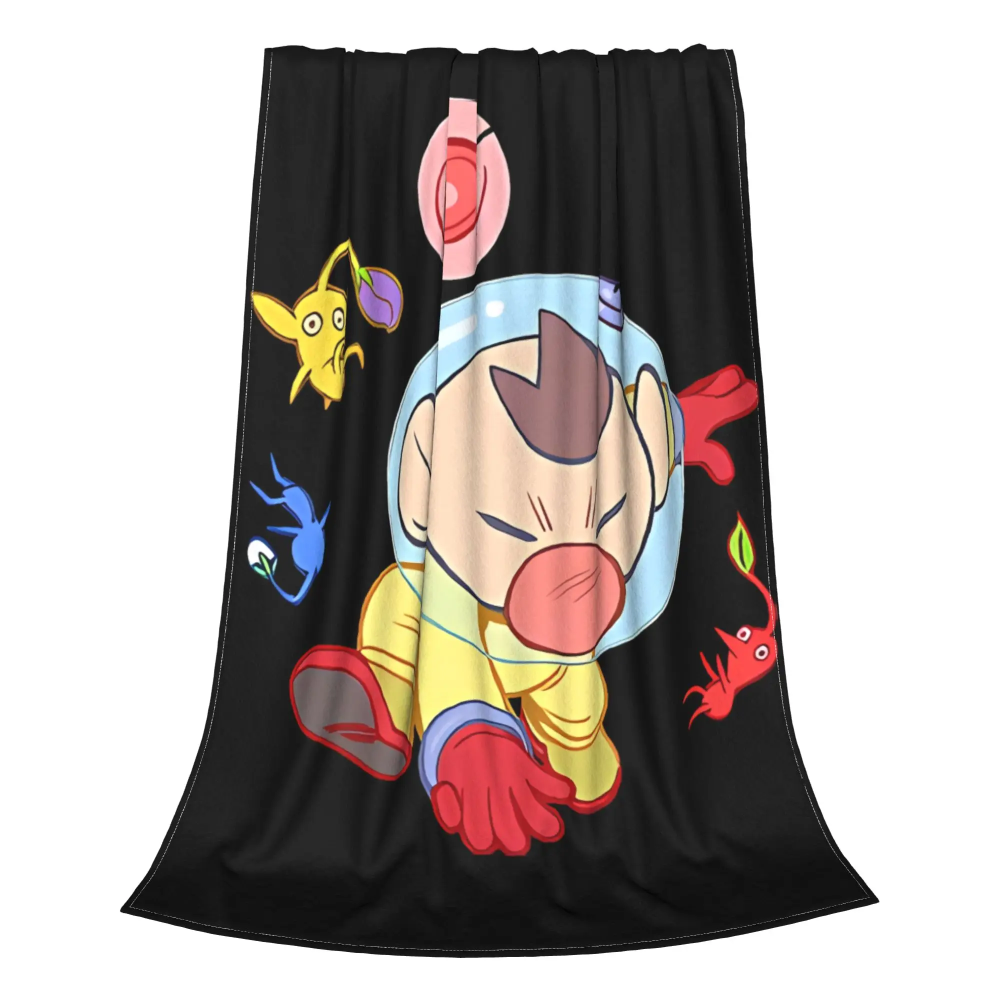 1PC Home Cute Room Decor The Original Three Blanket Throw Blanket Pikmin Novelty Warm Blanket All Season