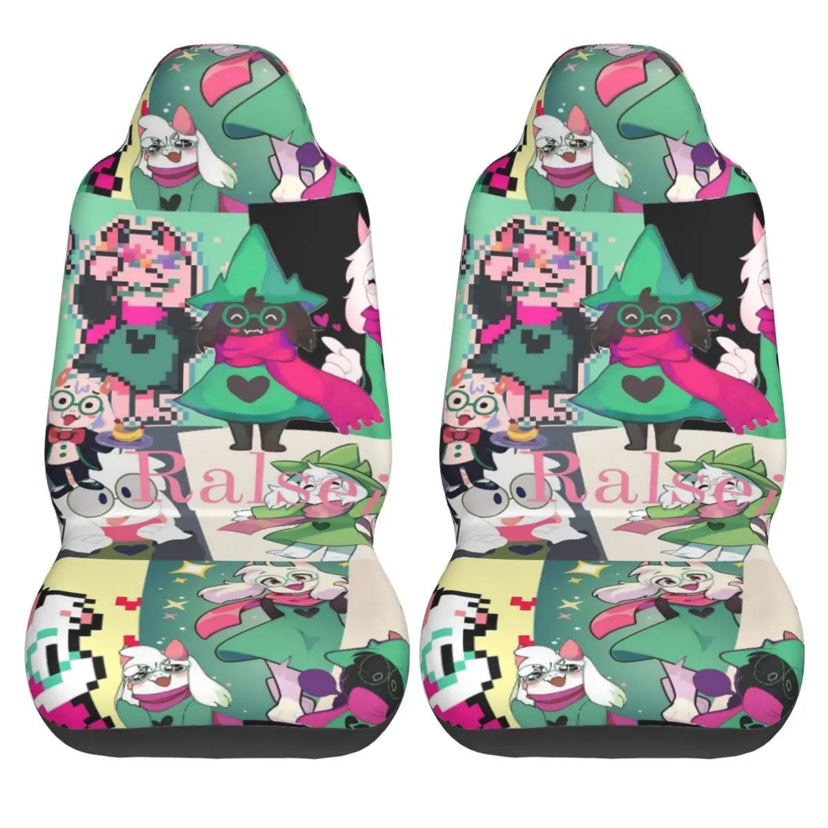 Ralsei Game Deltarunes Universal Car Seat Cover Waterproof AUTOYOUTH Seat Covers Polyester Car Styling