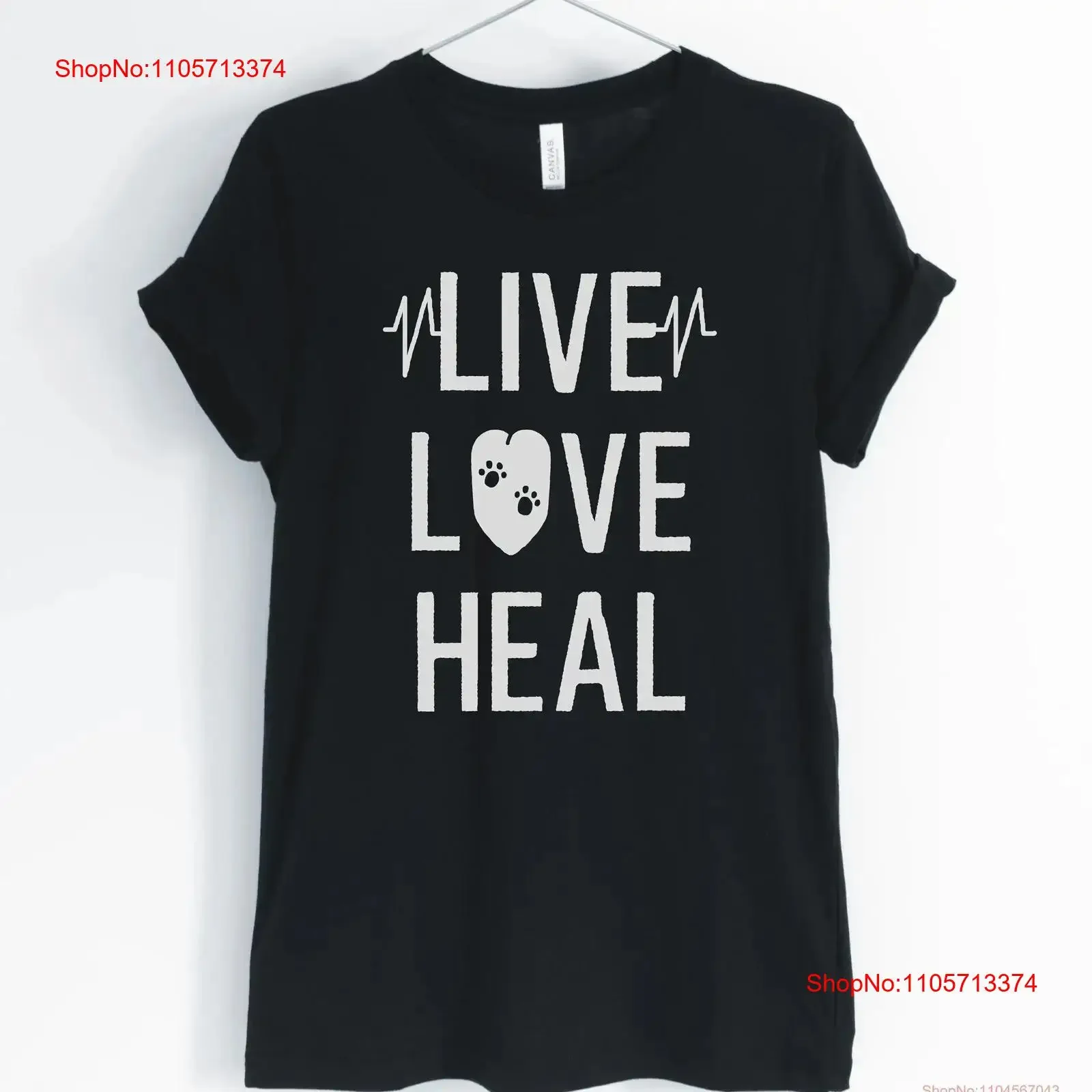 Live love heal veterinarian shirt student grad gifts unisex women's shirts vintage Washed Stretched streetwear Stylish graphic