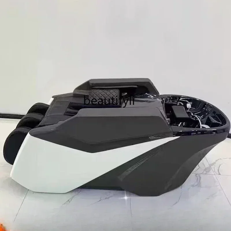 

L Автоматическая интеллектуальная массажная кровать с шампунем Парикмахерская Уход за волосами Лежащая электрическая кровать полностью типа