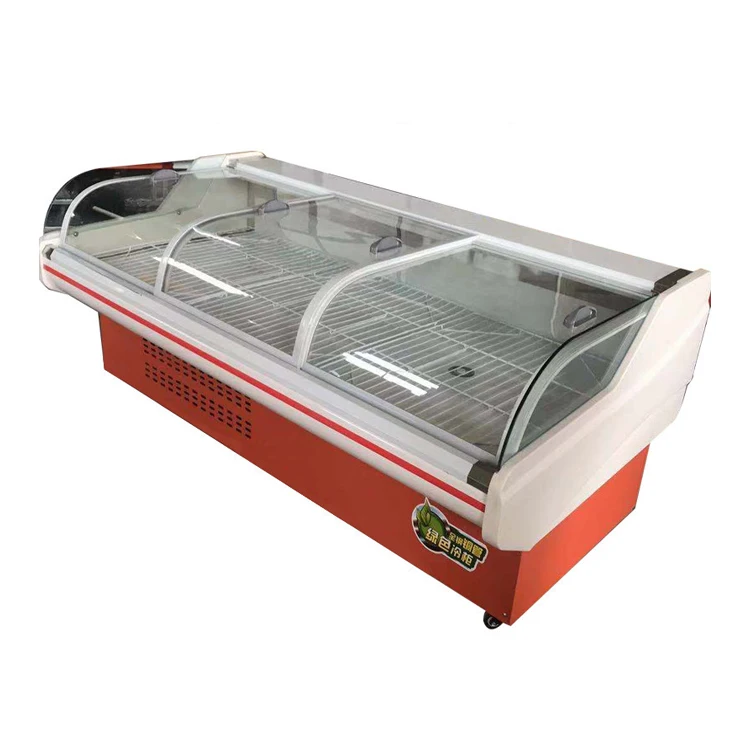 Green&health Commercial Stainless Steel Seafood Fish Display Freezer Case Showcase Table With -10 Degree