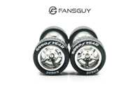 FANSGUY 1Set 12.8mm+12.8mm 1/64 Alloy Car Wheel BBC Serie For Hot Wheel