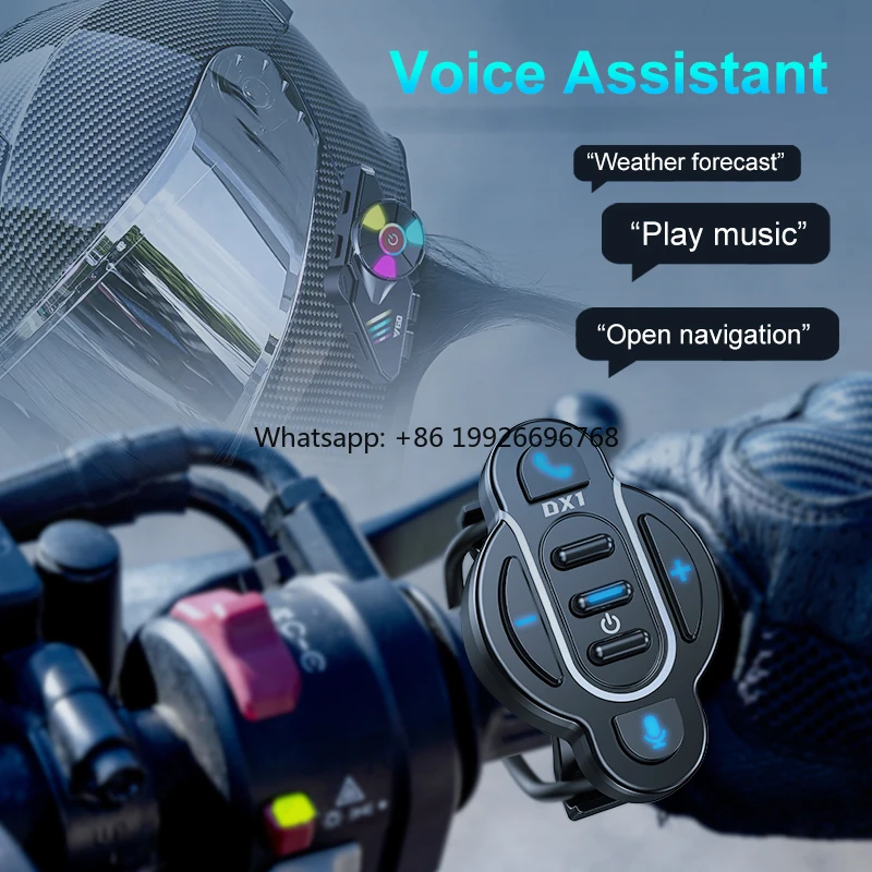 

Wireless Waterproof BT Remote Control Kit for Motorcycle Handlebar Phone Control factory
