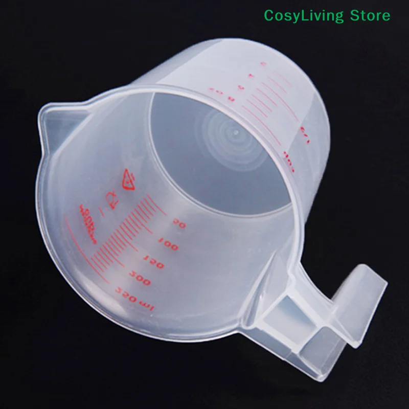 1Pc Clear Measuring Cup 250ml Plastic Handle Liquid Pour Spout Home Kitchen Tools