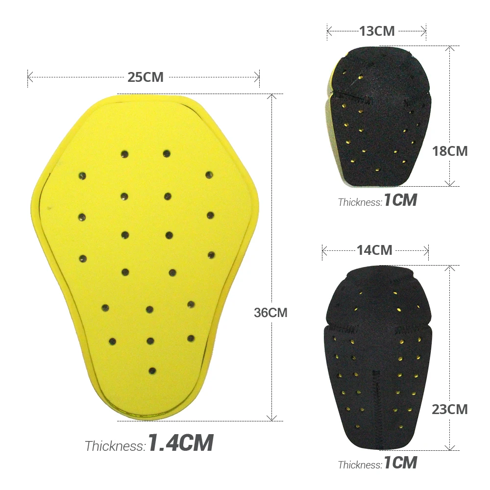 Motorcycle Knee Protectors Motorcycle Jacket EVA Insert Moto Knee Pads Crotch Board Motocross Protective Gear Moto Back Pads