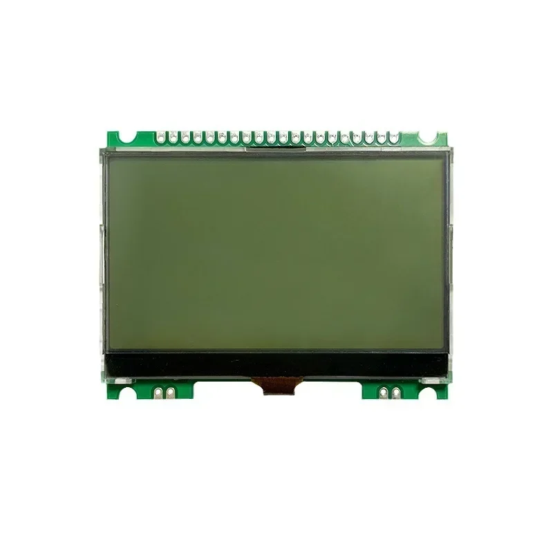 The display screen of 12864-1590 equipment is gray and blue. COG LCD module with 3.3V serial port and parallel