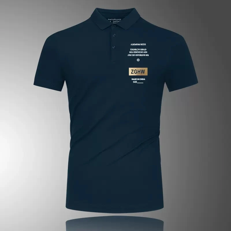 

Slim Fit Pure Cotton Short Sleeve Shirt Men's Business Casual Fashion T-Shirt Urban Style Print Design Summer Clothes