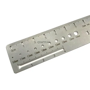 Orthopädischer Messherrscher für Kirschner, Drahtbohrer, Schraubenplatte, Messdurchmesser 10 Hauptverkaufsplatten Orthopädie - №3