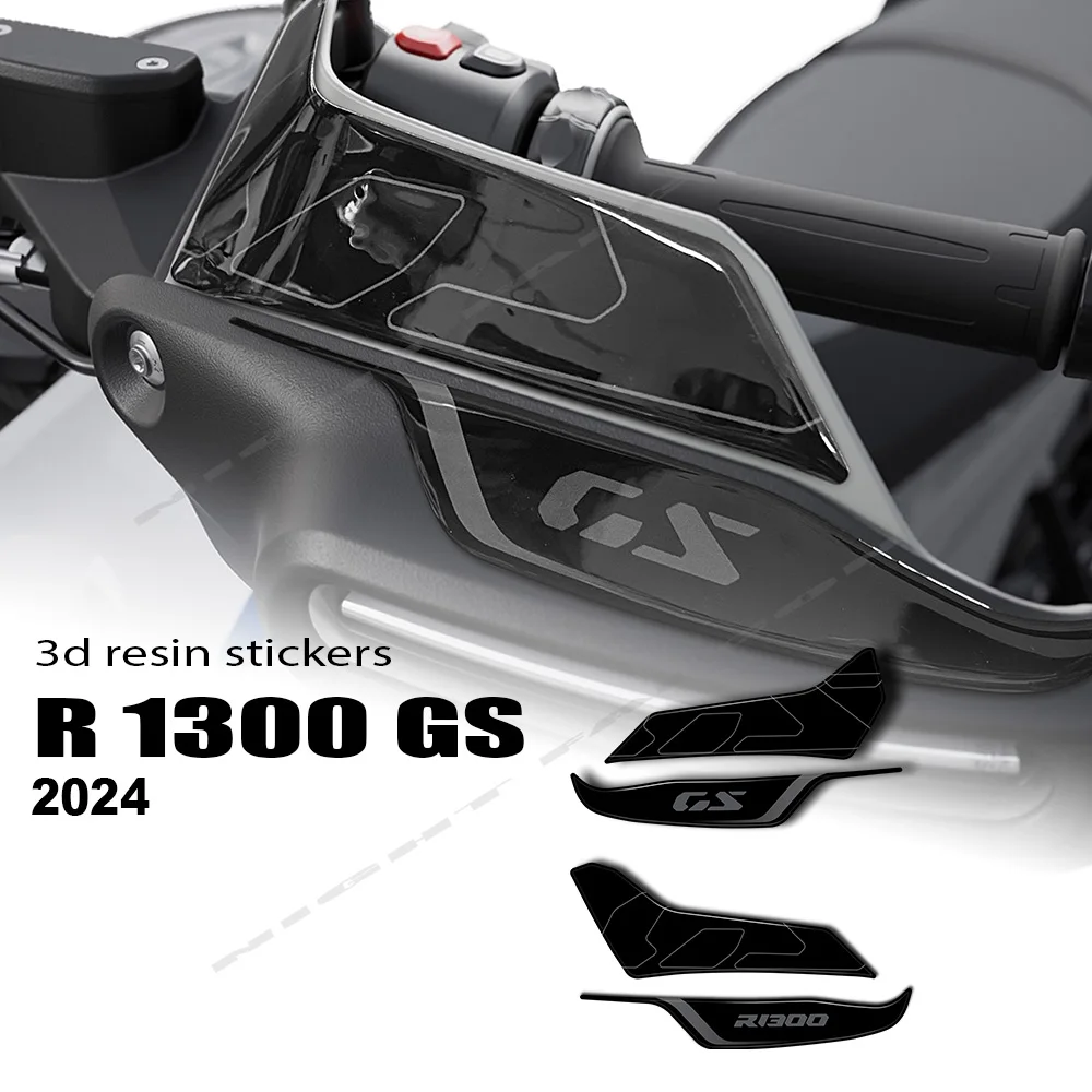 

For BMW R1300GS R 1300 GS Hand Guard Spoiler Sticker Motorcycle Accessories 3D Epoxy Resin Stickers Handguard Protect Kit 2024