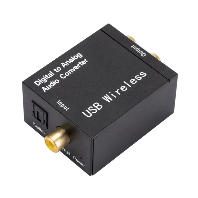 Digital To Analog Audio Converter Bluetooth 4.0 Optical Fiber Toslink Coaxial Signal To RCA R/L Audio Decoder DAC Amplifier