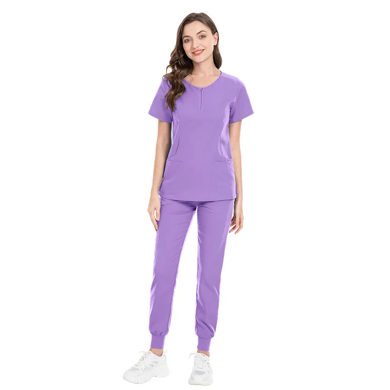 Dentist's surgical gown, women's split hand wash suit, elastic quick drying hospital nurse gown set