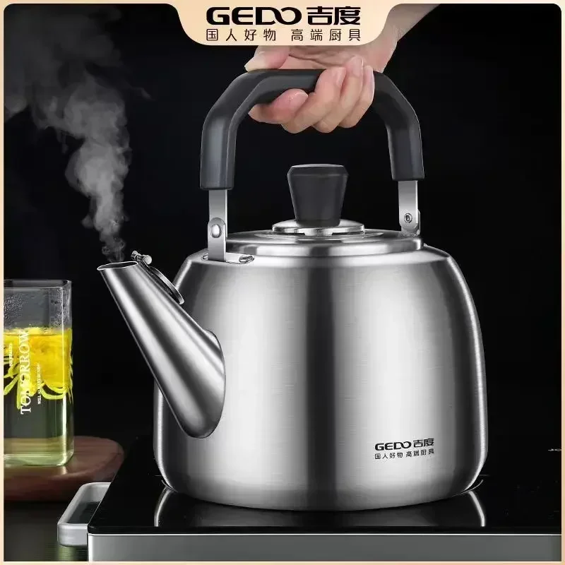 

Water Kettle 304 Stainless Steel Whistle Large Capacity Gas Stove Kettle Household Gas Induction Cooker Universal