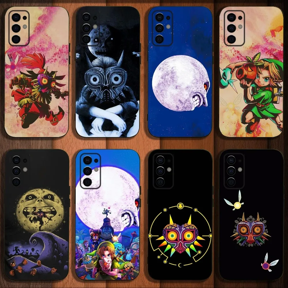 Z-Zeldas M-Majoras Mask Phone Case For Samsung S24,S21,S22,S23,S30,Ultra,S20,Plus,Fe,Lite,Note,10,9,5G Black Soft Cover