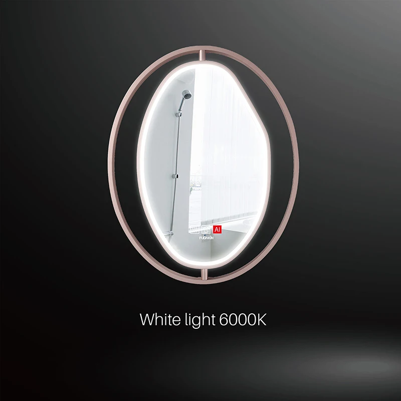 Bathroom Color Changing Dimmer Defogger Smart Led Mirror Salon Cct 3000k 6000k Light Silver Modern Apartment 3 Years Illuminated