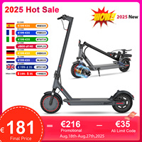 Dual Shock Absorption Electric Scooter 35KM Ultra Long Range 10 Inch 35KM/H Speed Cruise Control LED Light Electric Kick Scooter