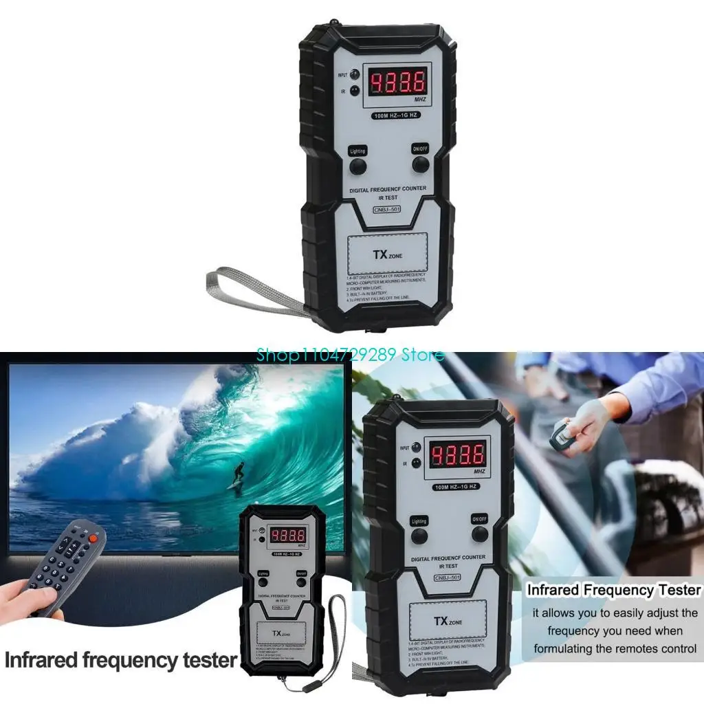

Автомобильный тестер инфракрасной частоты дистанционного управления 100M-1GHZ 4-битный цифровой электронный инфракрасный счетчик частоты тестер инструмент
