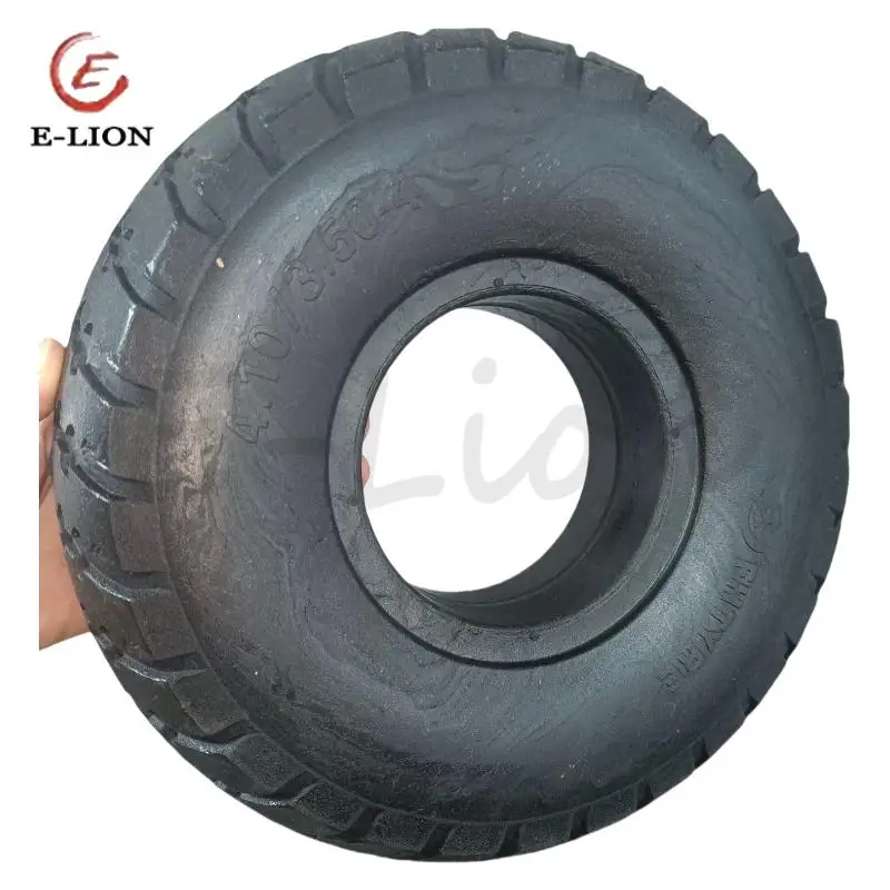 

NEW 10 Inch Solid Tyres for Electric Vehicles 4.10/3.50-4 Non-pneumatic Tires Warehouse Cars Scooter Wheelscooter,Warehouse cart