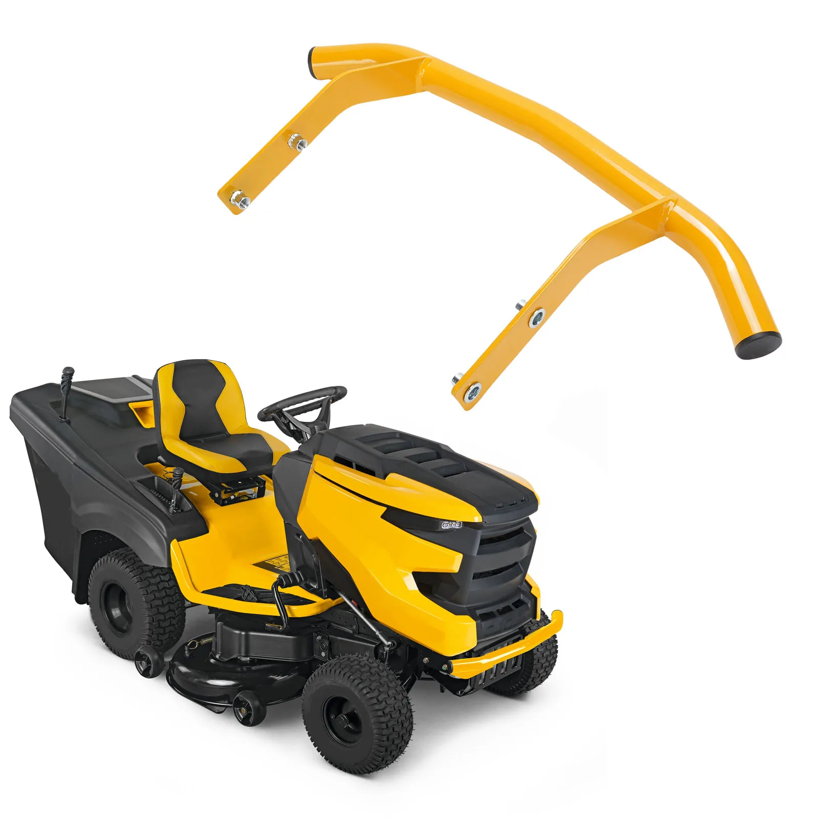 

Heavy Duty Yellow Front Bumper Tube Robust Steel Front 683-05155-4021 Protective Replacement for XT1-LT42 XT1-LT42 C for Mower