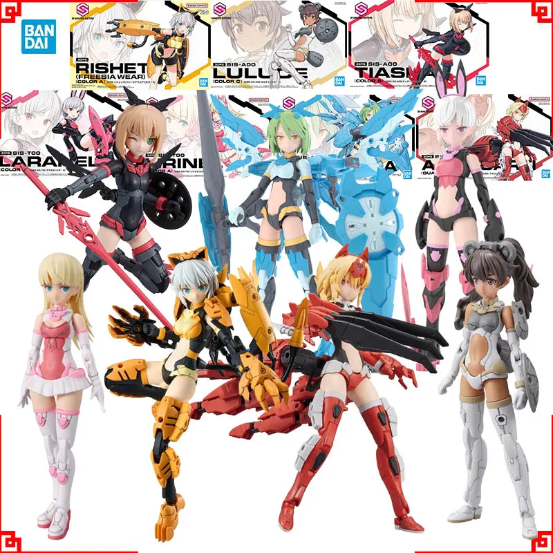 Bandai-Kit de modelos de 30MS, figuras de Anime Larane Lirinel Farina Farina Alka Carti Luluce Tiasha Rishetta, juguetes de figuras de acción, regalo