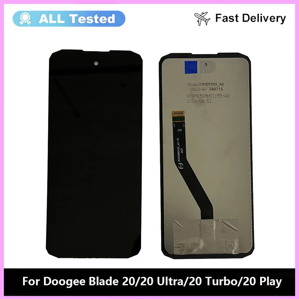 Display LCD + Touch Screen Per Doogee Blade 20 Turbo – Kit Di Riparazione Con Strumenti E Adesivo, Sostituzione Completa