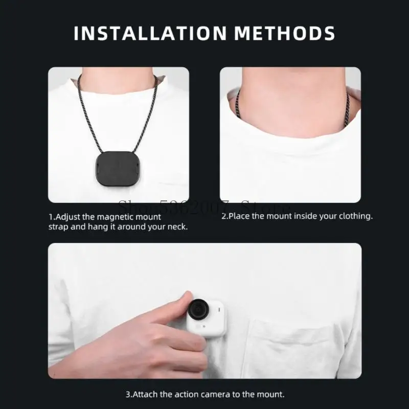 Flexible Camera Neck Stabilizers Interchangeable Adapters Top Cutout NonSlip Grip For Active Videography 40JB