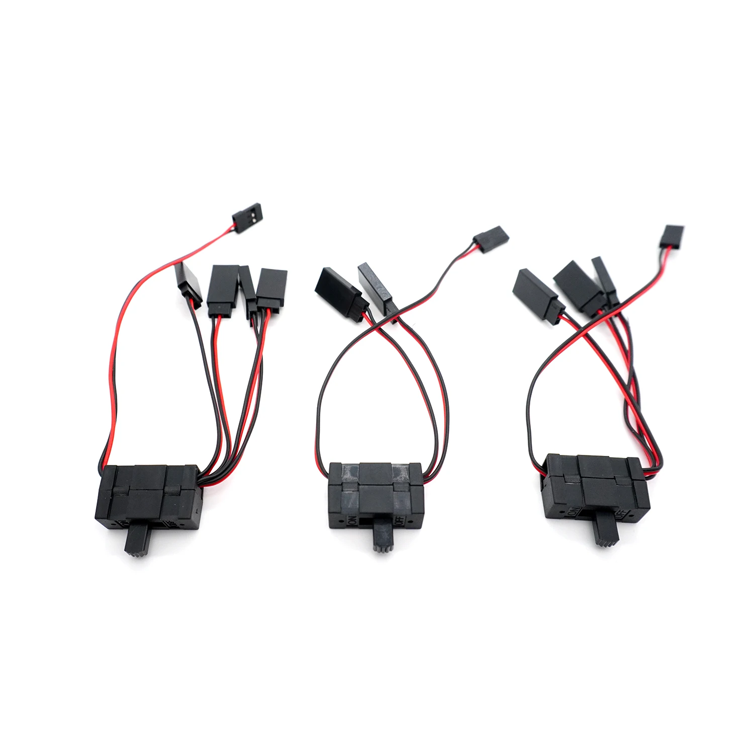 Controlador de encendido/apagado dividido de 2/3/4 vías, interruptor RC, Cable Servo, divisor de Cable para 1/10 TRX -4 SCX10 RC, modelo de trepador de aceite/trama/escalada