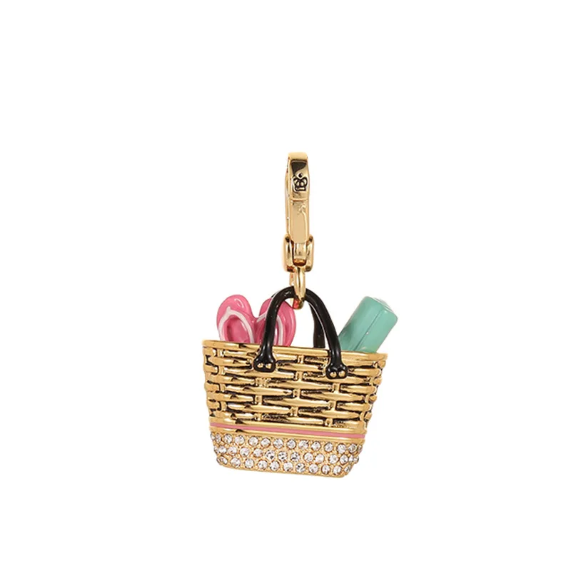 1 قطعة قلادة مغسلة معدنية منسوجة على الموضة الأوروبية والأمريكية ، شباشب من المينا ، حصيرة اليوغا ، حقيبة الشاطئ ، قلادة شخصية