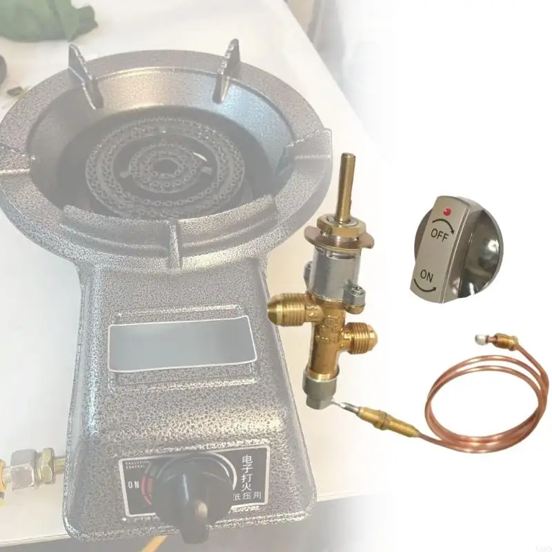 Propane Pit Gas Control Adapter Regulator Hose 60cm Thermocouple Flexible Low Working Pressure Easy Assembly N58D