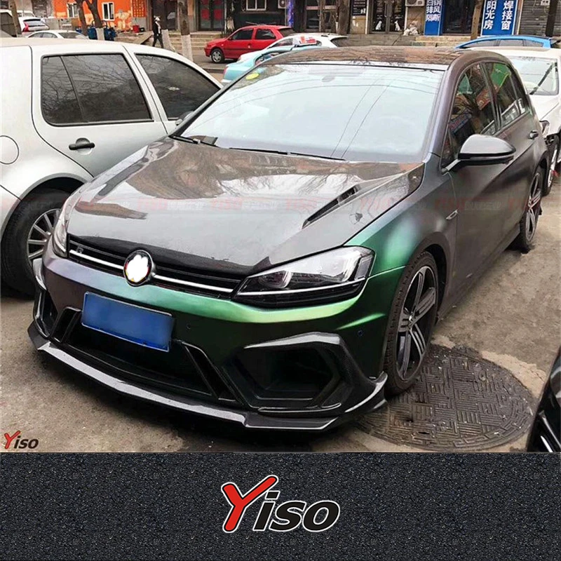 تعديل غطاء المحرك الأمامي من ألياف الكربون ، VW Golf 7 R GTI Rline Volkswagen Golf 7 R GTI Rline